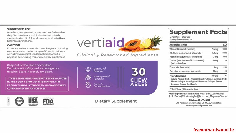 Key Ingredients In Vertiaid