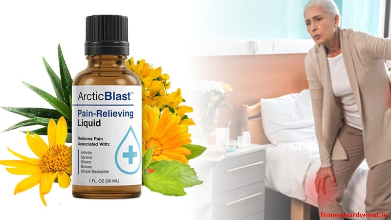 Arctic Blast being applied to the skin for quick relief.