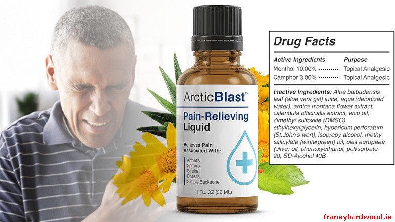 Key ingredients of Arctic Blast: menthol, camphor, and emu oil.