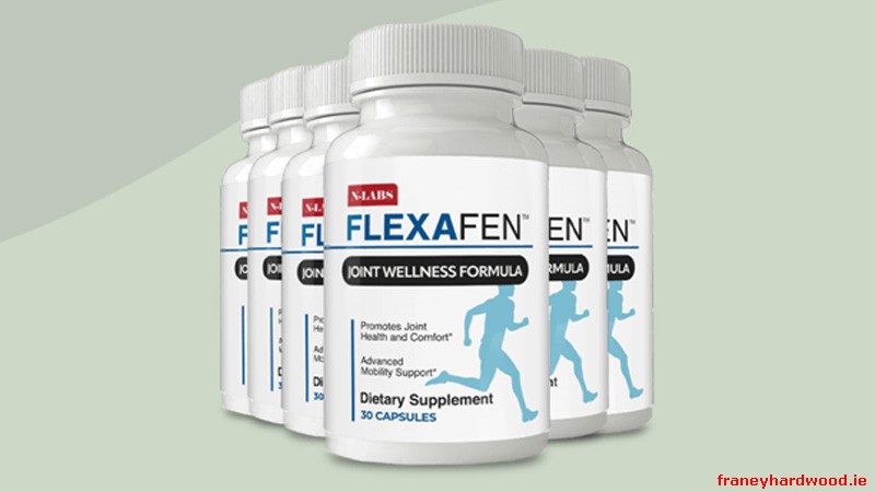 Flexafen joint health bottle with natural ingredients for flexibility