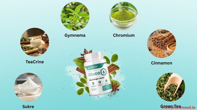 Gluco6 targets glucose metabolism and GLUT-4 receptor function.