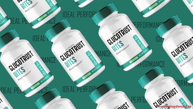 Glucotrust Bites bottle for blood sugar support.