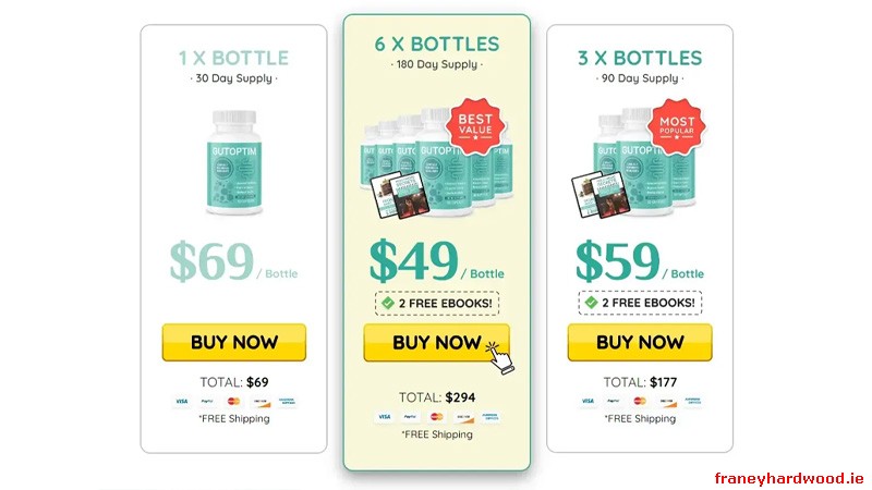 GutOptim pricing chart and bundle savings offers