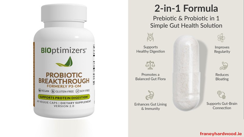 Probiotic Breakthrough supplement display during online promotion