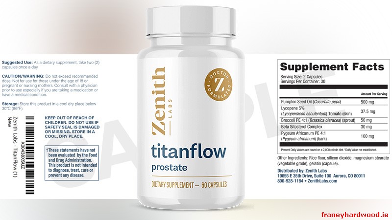TitanFlow combines botanicals, amino acids, and micronutrients to support circulation and metabolism, with results depending on dosage and consistency.